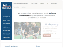 Tablet Screenshot of nationalesportkampen.nl